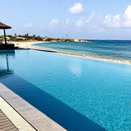 Caribbean Holidays, January Escapes, Adults relaxing beside a stylish infinity pool overlooking the Caribbean Sea in Cura&ccedil;ao