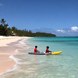 Caribbean Holidays, January Family Holidays, Parents and children paddling in shallow clear water beside a sheltered Caribbean beach on St John