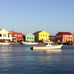 Caribbean Holidays, January Fishing Cura&ccedil;ao, Relaxed Cura&ccedil;ao marina with colourful buildings, fishing boats and visitors enjoying the warm January sunshine