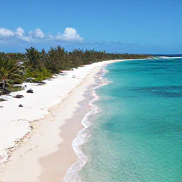 Caribbean Holidays, January Holidays, Aerial view of Grace Bay Beach in the Turks and Caicos Islands, turquoise water, white sand and bright January sunshine