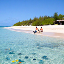 Caribbean Holidays, January Honeymoon, Honeymoon couple relaxing on a secluded Cura&ccedil;ao beach with snorkelling equipment, clear blue water and colourful tropical fish visible below the surface