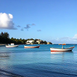 Caribbean Holidays, January Instagram Hotspots, Colourful fishing boats and calm turquoise water at Grand Cul-de-Sac lagoon in Saint Barth&eacute;lemy, January afternoon