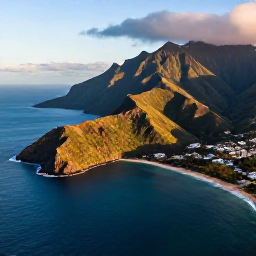 Caribbean Holidays, January Luxury, Aerial view of Montserrat's lush volcanic coastline, deep blue Caribbean sea and secluded beaches in warm January sunlight