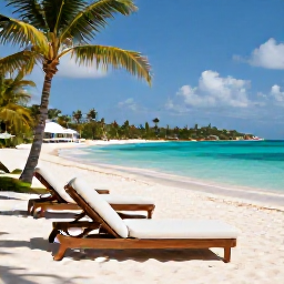 Caribbean Holidays, January Luxury Holidays, Luxury beachfront resort in St Thomas, United States Virgin Islands, bright January sunshine, turquoise sea and elegant loungers