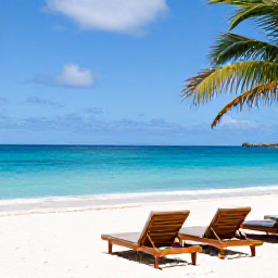 Caribbean Holidays, January Luxury Holidays, Luxury beachfront resort in the Bahamas in January, turquoise sea, white sand, elegant loungers and gentle sunshine