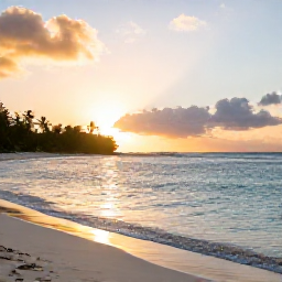 Caribbean Holidays, January Nature Holidays, Relaxed traveller watching sunset over the Caribbean from a calm Saint Kitts beach