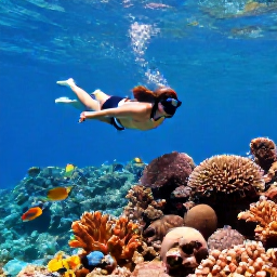 Caribbean Holidays, January Nature Holidays, Snorkellers gliding above a colourful coral reef near Grace Bay, with clear Caribbean water and tropical fish