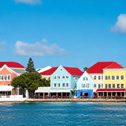 Caribbean Holidays, January Solo Holidays, Colourful Charlotte Amalie waterfront and historic streets on Saint Thomas, with solo visitors exploring shops and caf&eacute;s beneath clear blue skies