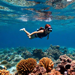 Caribbean Holidays, January Solo Holidays, Snorkeller exploring clear shallow water above coral and tropical fish in the Virgin Islands National Park on Saint John