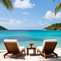 Caribbean Holidays, January Spa Breaks, A peaceful luxury spa overlooking turquoise Caribbean water on a sunny January morning in the British Virgin Islands