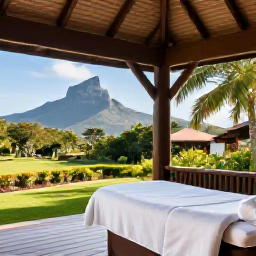 Caribbean Holidays, January Spa Breaks, Elegant Caribbean spa resort on Nevis with open-air treatment pavilion, tropical gardens and views of Mount Nevis