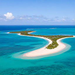 Caribbean Holidays, January Tours, A bright aerial view of turquoise water, white sand beaches and small islands in Turks and Caicos on a clear January morning