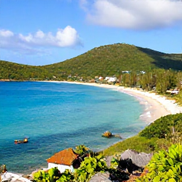 Caribbean Holidays, January Tours, A sunny January morning overlooking turquoise water, white sand beaches and green islands in the British Virgin Islands