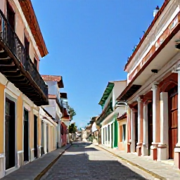 Caribbean Holidays, January Tours, Guided walking tour through Santo Domingo's historic colonial streets with colourful buildings and tropical sunlight