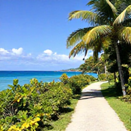 Caribbean Holidays, January Walking Holidays, A bright coastal walking trail on St John in the U.S. Virgin Islands, with turquoise sea, tropical woodland and clear January sunshine