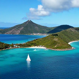 Caribbean Holidays, July Adventures, A bright aerial view of the British Virgin Islands in July, with turquoise water, green hills and sailing boats around Tortola