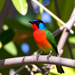 Caribbean Holidays, July Birdwatching, Colourful Caribbean birds perched among tropical foliage on a sunny United States Virgin Islands morning