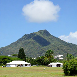 Caribbean Holidays, July Holidays, Historic sugar estate and green mountain landscape on Saint Kitts beneath a bright Caribbean sky
