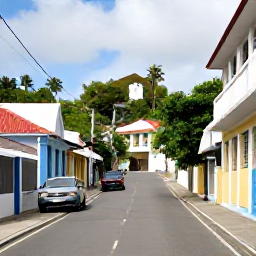 Caribbean Holidays, July Honeymoons, Newlyweds exploring the historic streets of Basseterre, Saint Kitts, with colourful buildings, colonial architecture and tropical greenery
