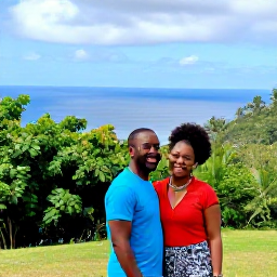 Caribbean Holidays, July Nature Holidays, Friendly travellers enjoying a relaxed eco-friendly nature holiday in Saint Vincent and the Grenadines, surrounded by tropical greenery and ocean views