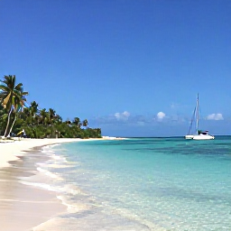 Caribbean Holidays, July Scuba Diving, A calm British Virgin Islands beach with palm trees, sailing boats and clear water after a July scuba diving trip