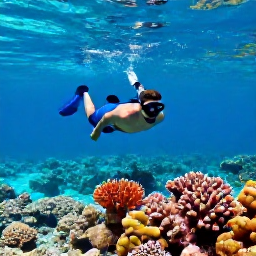 Caribbean Holidays, July Solo Holidays, A solo traveller snorkelling over a colourful coral reef in the clear turquoise waters of Turks and Caicos