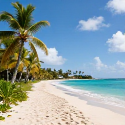 Caribbean Holidays, July Walking Holidays, A peaceful palm-fringed beach and coastal path near Anse du Colombier, Saint Barth&eacute;lemy