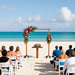 Caribbean Holidays, July Weddings, A joyful beach wedding in July on Grand Cayman, with white sand, turquoise sea, tropical flowers and a small elegant ceremony