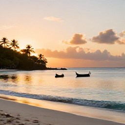 Caribbean Holidays, July Wellness, Peaceful Saint Lucia beach at sunrise with soft golden light, calm turquoise water and a quiet wellness atmosphere