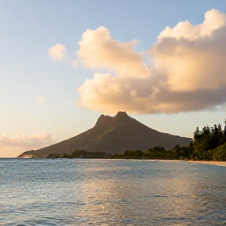 Caribbean Holidays, June Adventures, Golden evening light over the coastline and hills of Saint Kitts and Nevis, Caribbean