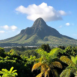 Caribbean Holidays, June Adventures, Panoramic view of Mount Liamuiga and lush rainforest on Saint Kitts in June sunlight