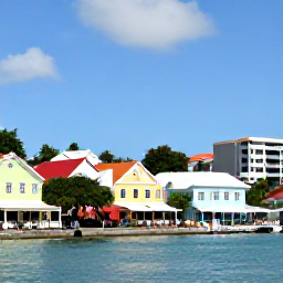 Caribbean Holidays, June All-Inclusive Holidays, Colourful waterfront buildings, local shops and caf&eacute;s along a sunny harbour street in Charlotte Amalie, St Thomas