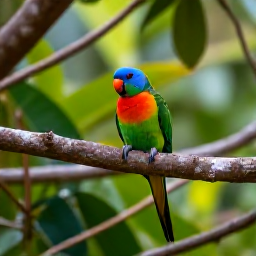 Caribbean Holidays, June Birdwatching, A colourful Hispaniolan parrot perched in a tropical tree in the Dominican Republic, with lush green foliage and soft morning light