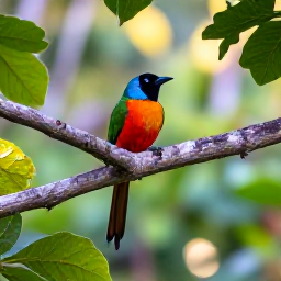 Caribbean Holidays, June Birdwatching, Colourful tropical birds in lush woodland on Saint Kitts during early morning light