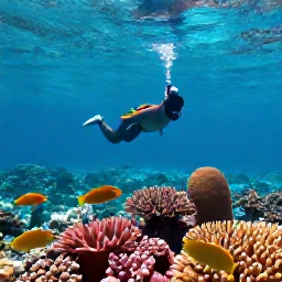 Caribbean Holidays, June Cruises, Snorkellers viewing colourful coral and tropical fish in clear turquoise water near Grand Turk