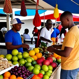 Caribbean Holidays, June Culture Holidays, Traveller exploring a colourful Caribbean market with fresh fruit, spices, handmade crafts and friendly local stallholders