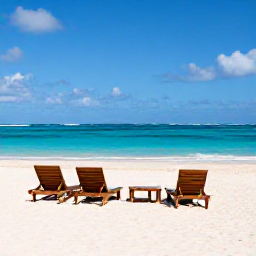 Caribbean Holidays, June in Saint Barth&eacute;lemy, A quiet white-sand beach on Saint Barth&eacute;lemy in June, clear turquoise water, sun loungers and a relaxed adults-only holiday atmosphere