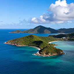 Caribbean Holidays, June Instagram Hotspots, Aerial view of the British Virgin Islands in June, showing turquoise water, green islands and bright Caribbean sunshine