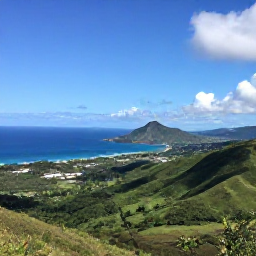 Caribbean Holidays, June Instagram Hotspots, Panoramic view from Timothy Hill overlooking green hills, blue sea and the coastline of Saint Kitts