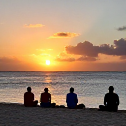 Caribbean Holidays, June Instagram Hotspots, Travellers enjoying a colourful Caribbean sunset beside the sea in Antigua, with relaxed island atmosphere