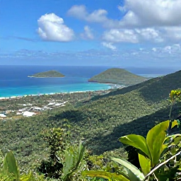 Caribbean Holidays, June Instagram Hotspots, View from Sage Mountain National Park on Tortola in June, looking across forested hills, islands and sparkling sea