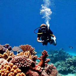 Caribbean Holidays, June Scuba Diving, Scuba divers exploring a colourful coral reef in clear Caribbean water near Saint Kitts