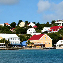 Caribbean Holidays, June Solo Holidays, Colourful waterfront streets and historic buildings in Charlotte Amalie, St Thomas, United States Virgin Islands