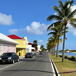 Caribbean Holidays, June Solo Holidays, Solo visitor exploring a colourful street and waterfront in Philipsburg, Sint Maarten, with palm trees and Caribbean sunshine