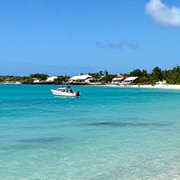 Caribbean Holidays, June Tours, Small boat cruising past sandy coves and clear turquoise water around Saint Martin and Sint Maarten in June
