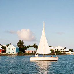 Caribbean Holidays, June Weddings, Newlywed couple sailing along Bermuda&rsquo;s coastline in June, with pastel houses, blue sea and gentle afternoon sunlight