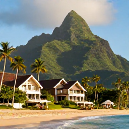 Caribbean Holidays, Luxury April Holidays, Luxury Saint Lucia holiday scene with tropical beach, lush green mountains, elegant resort and warm April sunshine