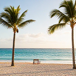 Caribbean Holidays, Luxury Dominican October, Elegant luxury beachfront resort in Punta Cana, Dominican Republic, warm October sunshine, palm trees and calm turquoise sea