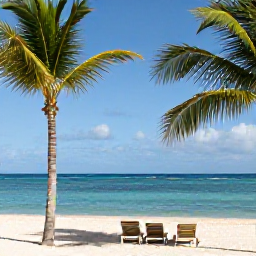 Caribbean Holidays, Luxury Dominican September, Luxury beachfront resort in Punta Cana, Dominican Republic, in September sunshine, palm trees and calm turquoise sea