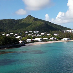 Caribbean Holidays, Luxury February, Aerial view of Saint Barth&eacute;lemy&rsquo;s turquoise bays, green hills and elegant villas in warm February sunshine
